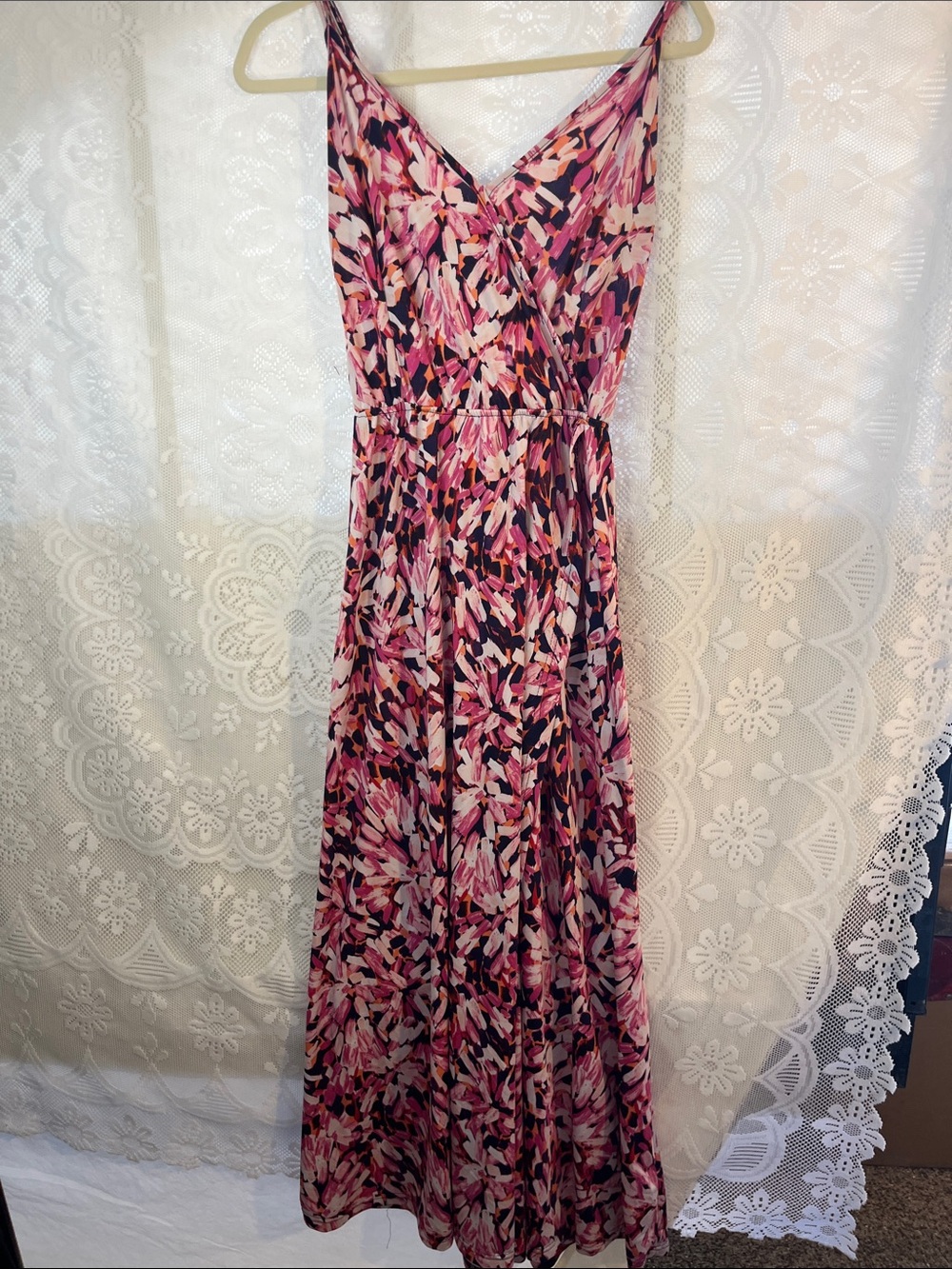 Nine Eight NY Spaghetti strap Abstract Maxi L